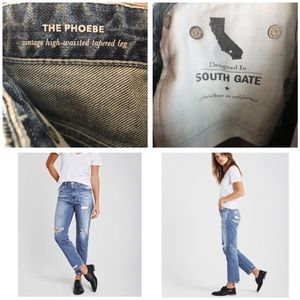 AG Adriano Goldschmied Women's Blue Straight Leg Jeans